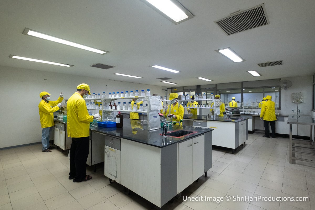 QA and lab team at work